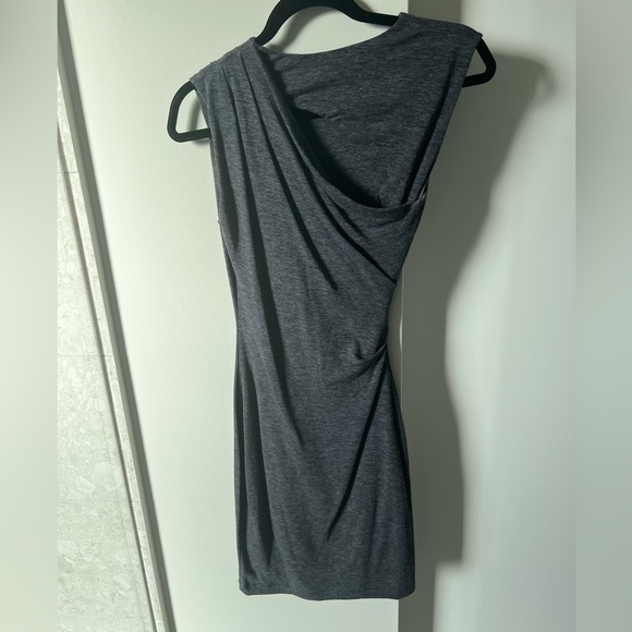 T by Alexander Wang grey mini dress - Picture 2 of 3